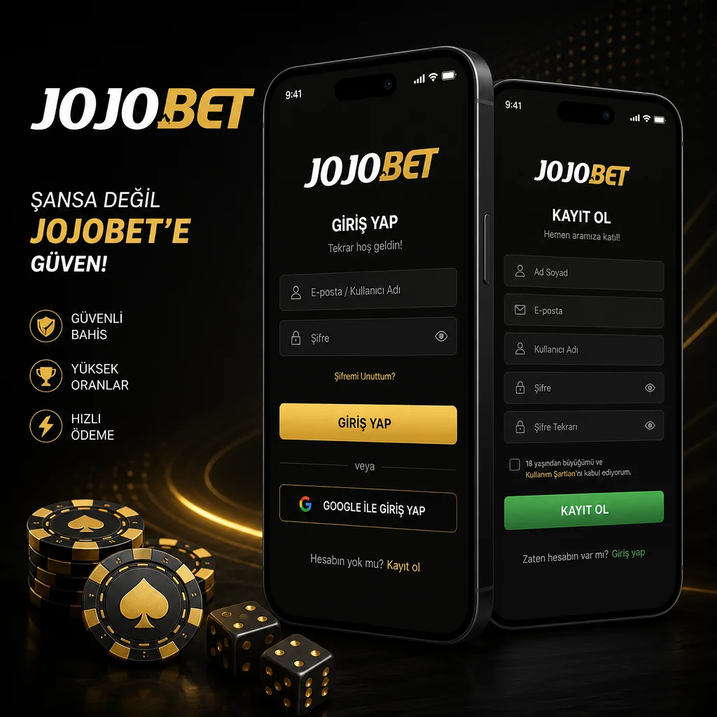 Jojobet güncel adres üzerinden giriş ve kayıt işlemleri